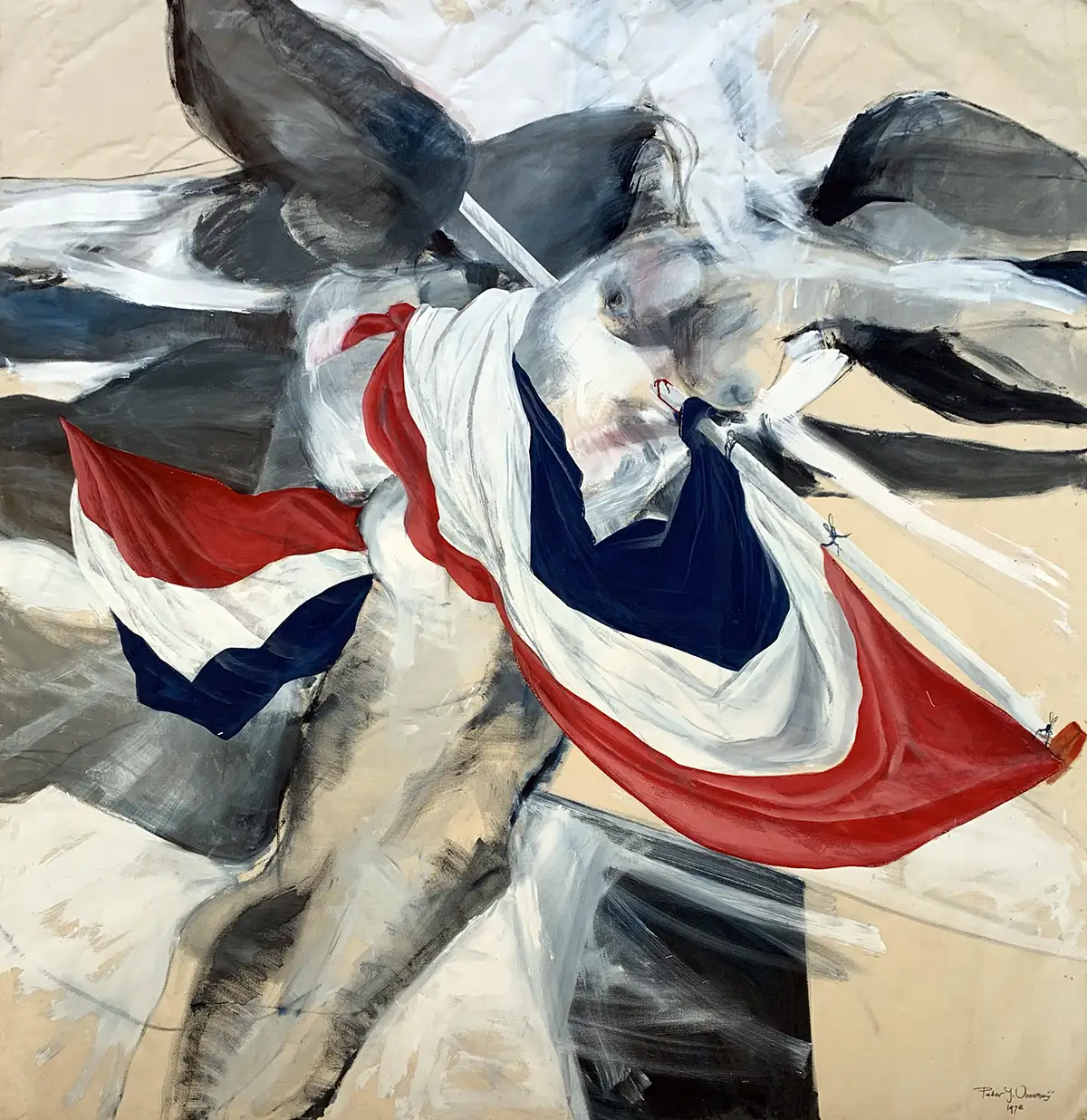 Untitled (Dutch Flag) by Peter John Voormeij